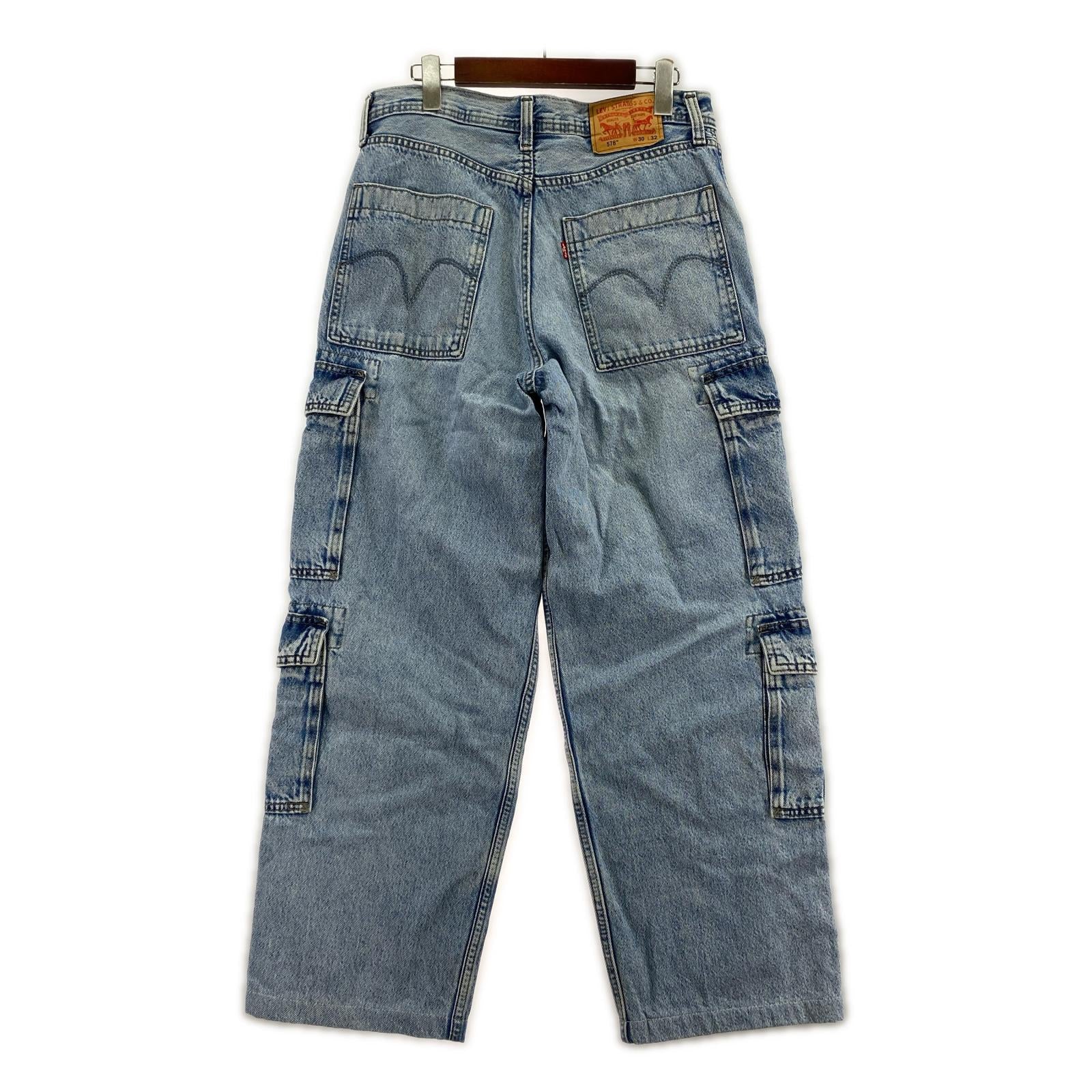 デニムパンツ Lot578 Baggy Cargo 30 ブルー