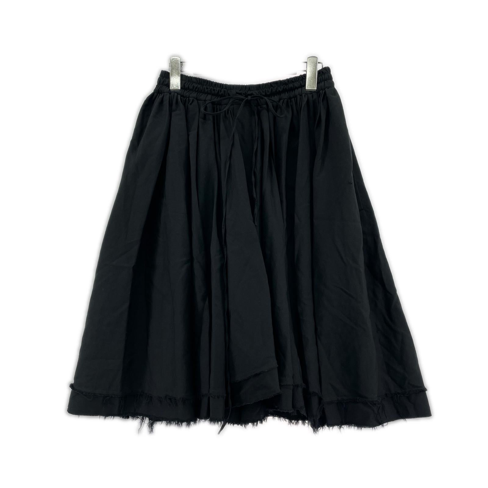 ショートパンツ CHARLES JEFFREY LOVERBOY カットオフ ワイドシルエット イージーサルエルショーツ 28 黒 28 ブラック