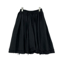 ショートパンツ CHARLES JEFFREY LOVERBOY カットオフ ワイドシルエット イージーサルエルショーツ 28 黒 28 ブラック