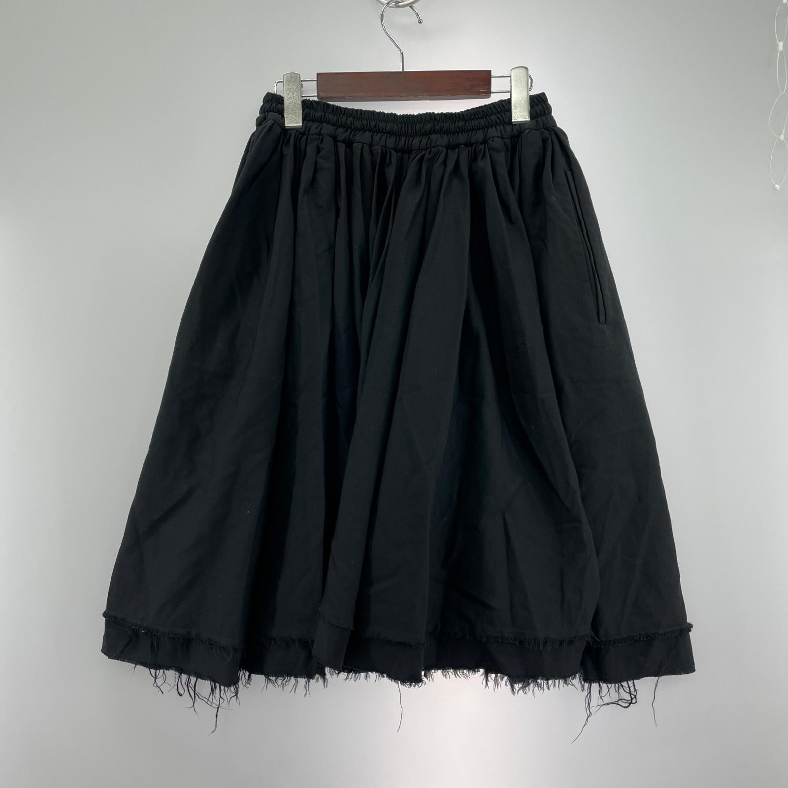 ショートパンツ CHARLES JEFFREY LOVERBOY カットオフ ワイドシルエット イージーサルエルショーツ 28 黒 28 ブラック