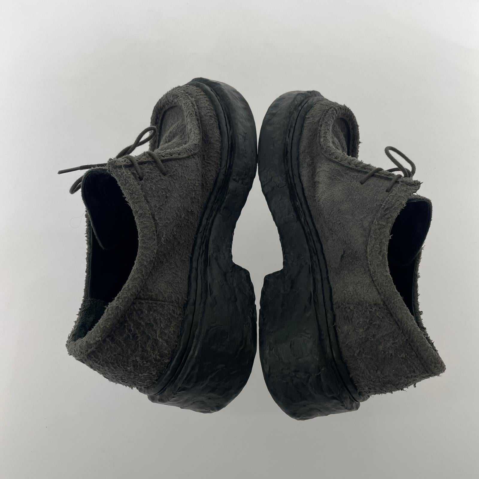 スニーカー CAMPER Lab Vamonos Gray Leather Lace-Up ｓｈｏｅｓ 42 グレー ブラック