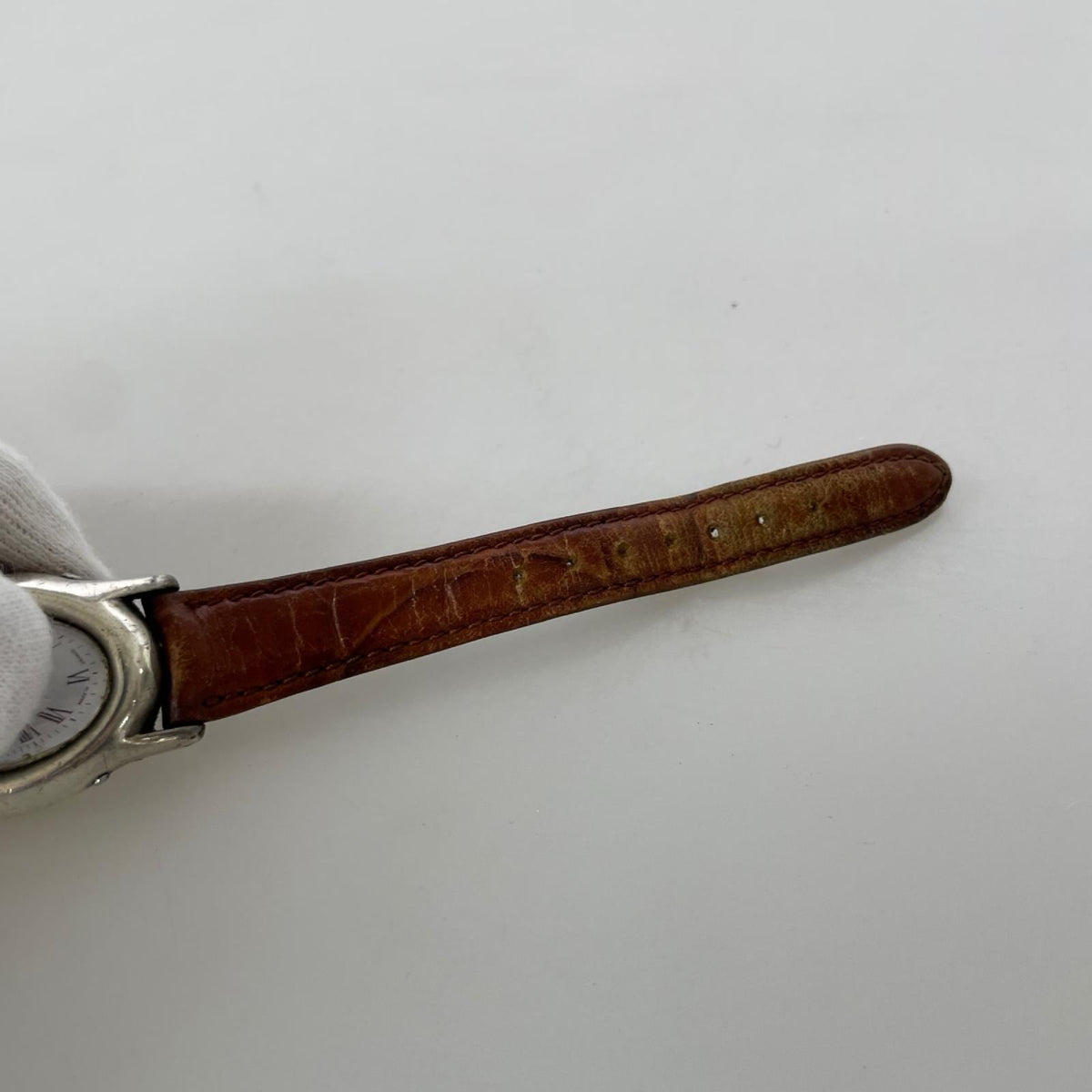 腕時計 Obrey Paris SOLID SILVER ｵｰﾊﾞﾙ 銀無垢 ホワイト