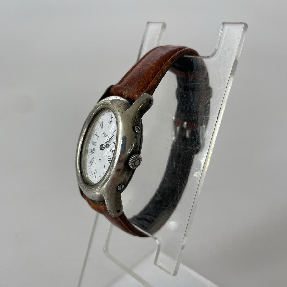 腕時計 Obrey Paris SOLID SILVER ｵｰﾊﾞﾙ 銀無垢 ホワイト