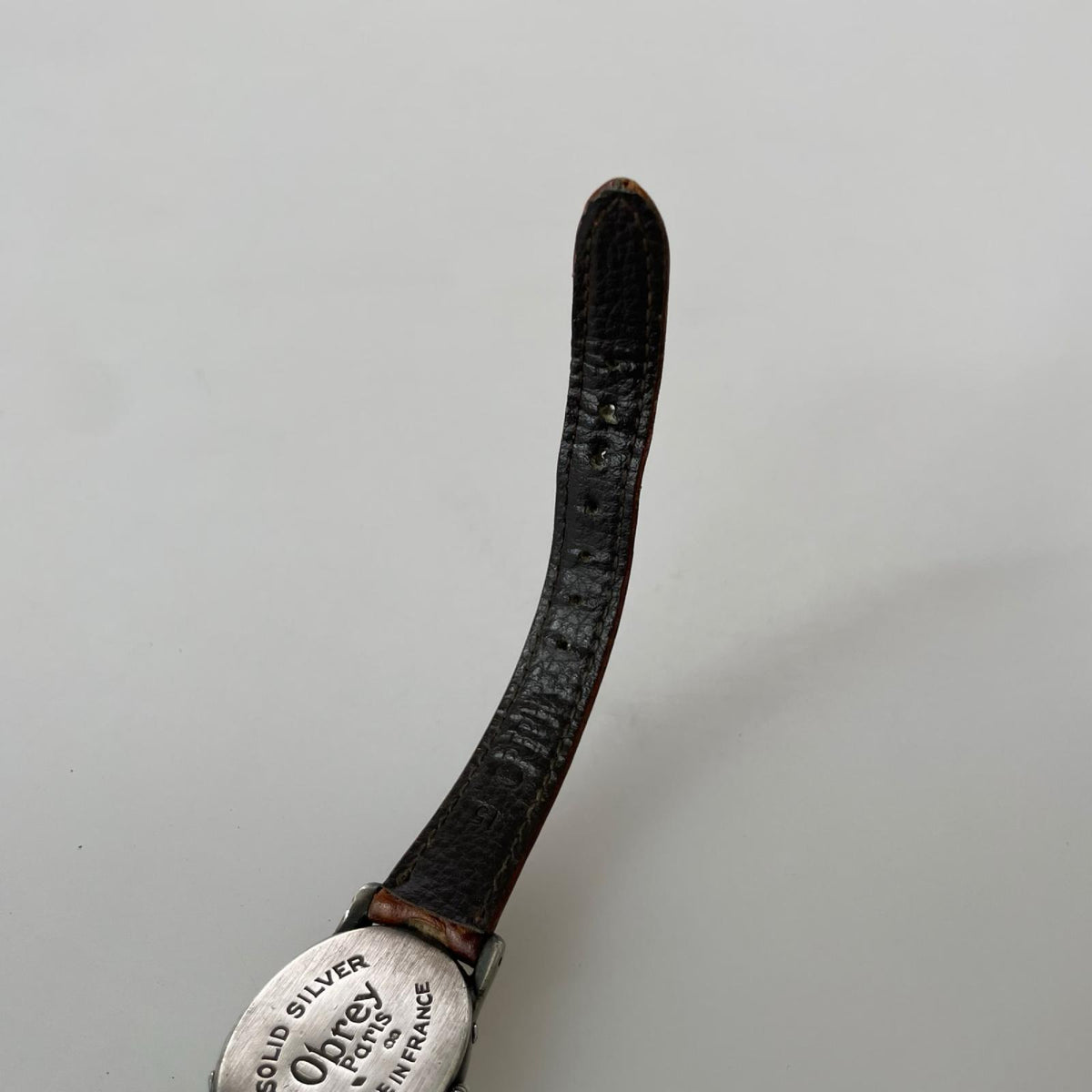 腕時計 Obrey Paris SOLID SILVER ｵｰﾊﾞﾙ 銀無垢 ホワイト