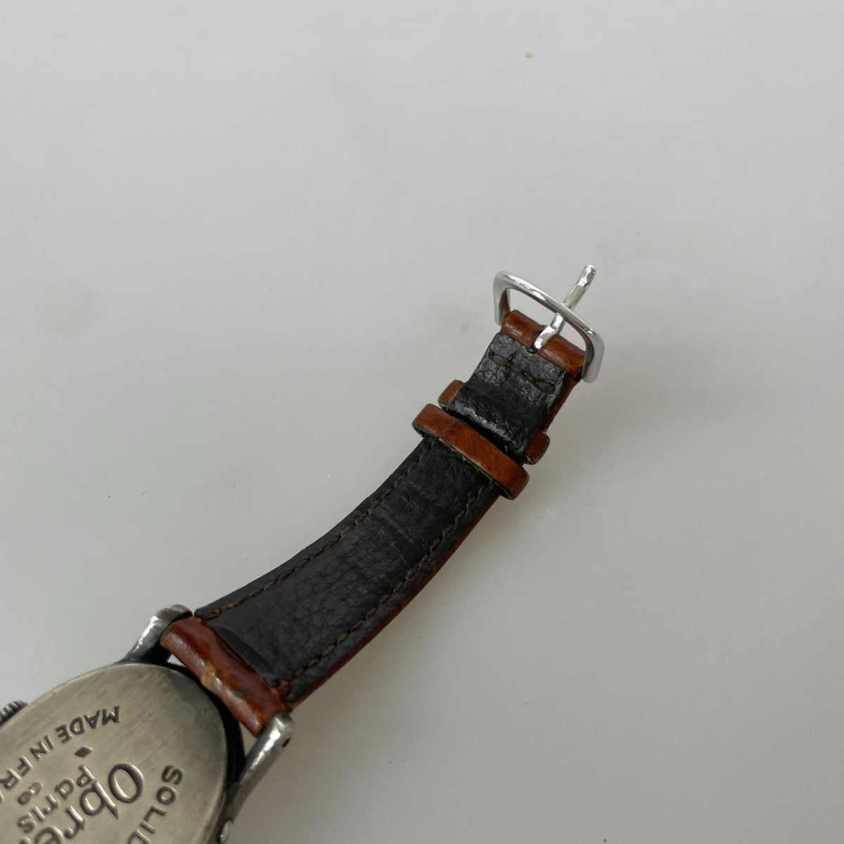腕時計 Obrey Paris SOLID SILVER ｵｰﾊﾞﾙ 銀無垢 ホワイト