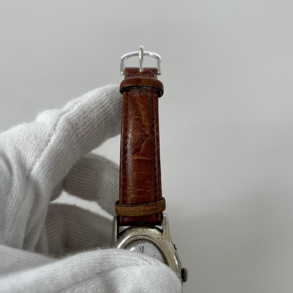 腕時計 Obrey Paris SOLID SILVER ｵｰﾊﾞﾙ 銀無垢 ホワイト