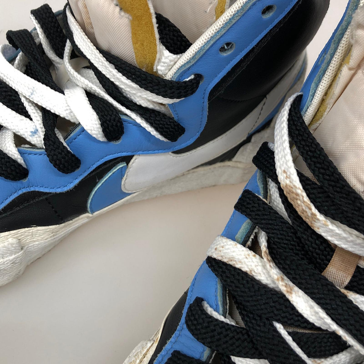 スニーカー sacai × NIKE BLAZER MID 黒/青 (27) 27cm (US9 UK8 1/2 EU44)