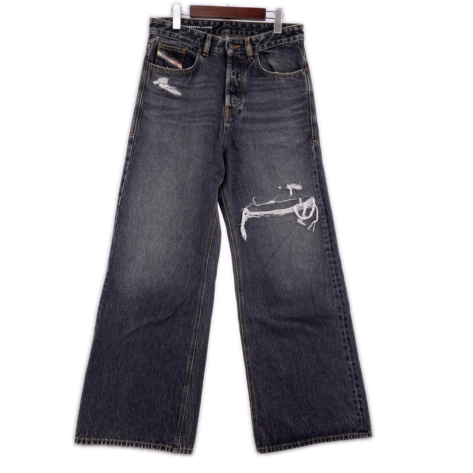 デニムパンツ DIESEL D-RISE A06371 28 ブラック