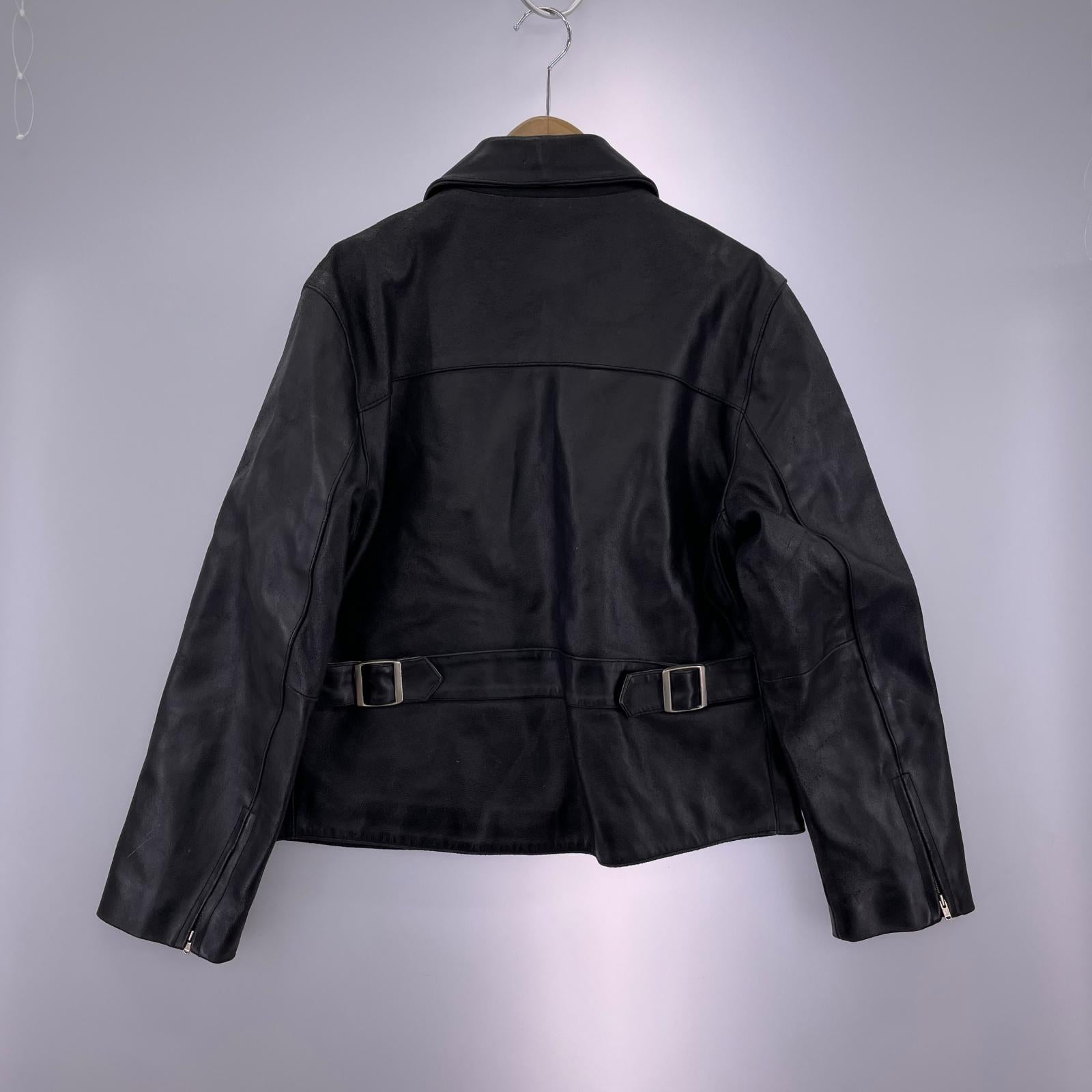 レザージャケット 00s GAP BLUE JEANS レザースポーツジャケット 黒 (L) L ブラック