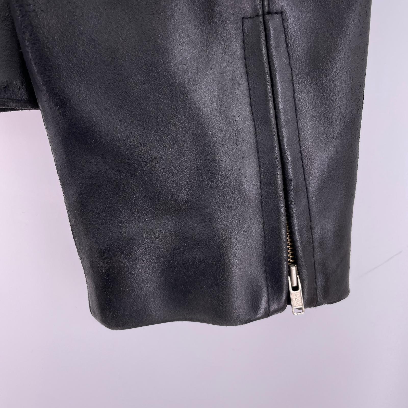 レザージャケット 00s GAP BLUE JEANS レザースポーツジャケット 黒 (L) L ブラック