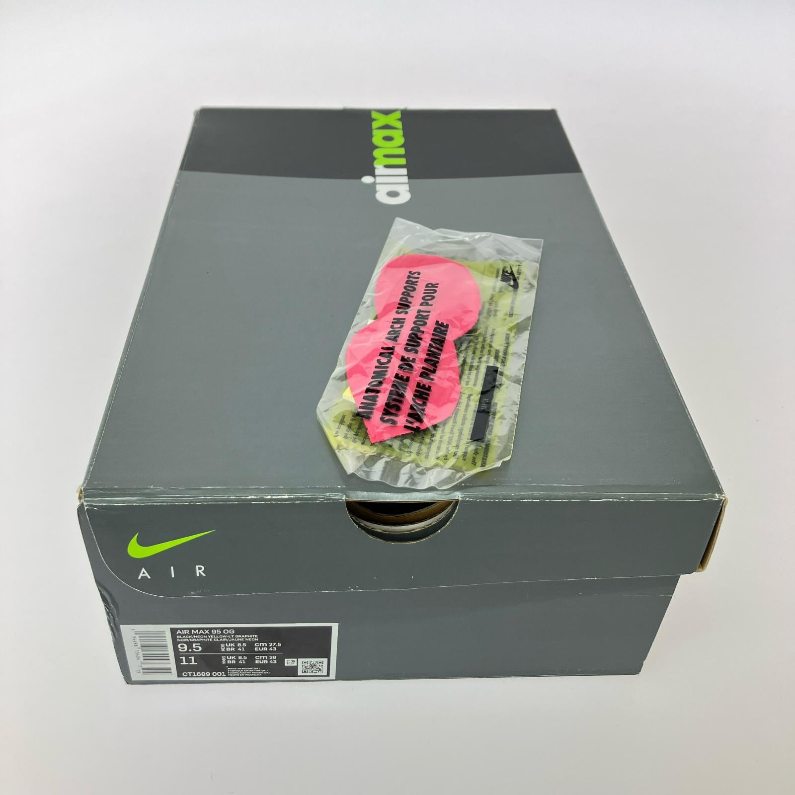 スニーカー Nike Air Max 95 OG Neon Yellow 27.5cm (US9 1/2 UK9 EU45)