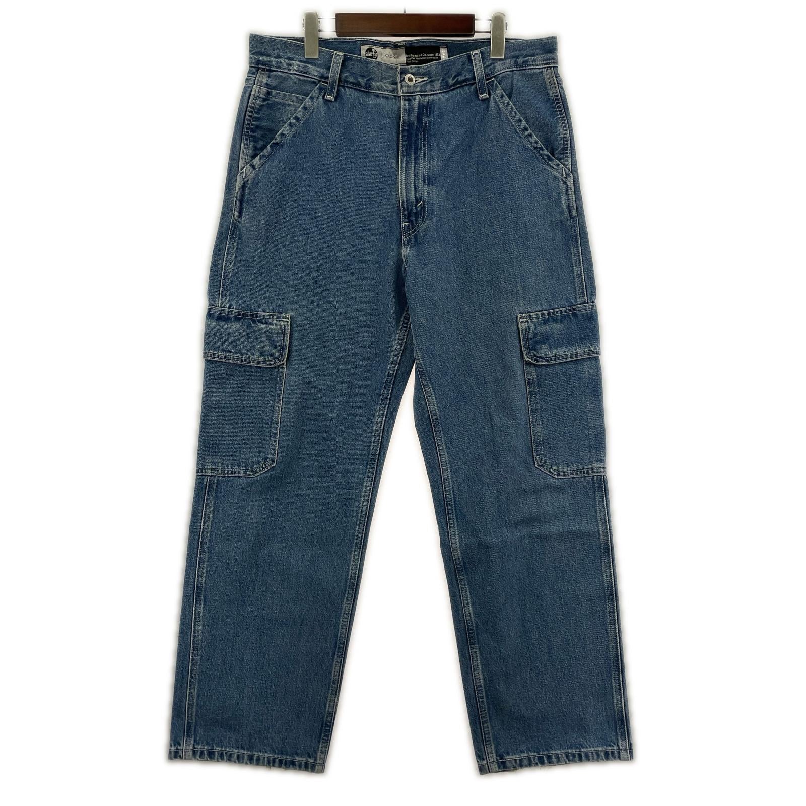 デニムパンツ Levi's Silver Tab カーゴパンツ PC9-A5666-0000 (W34) 34 ブルー