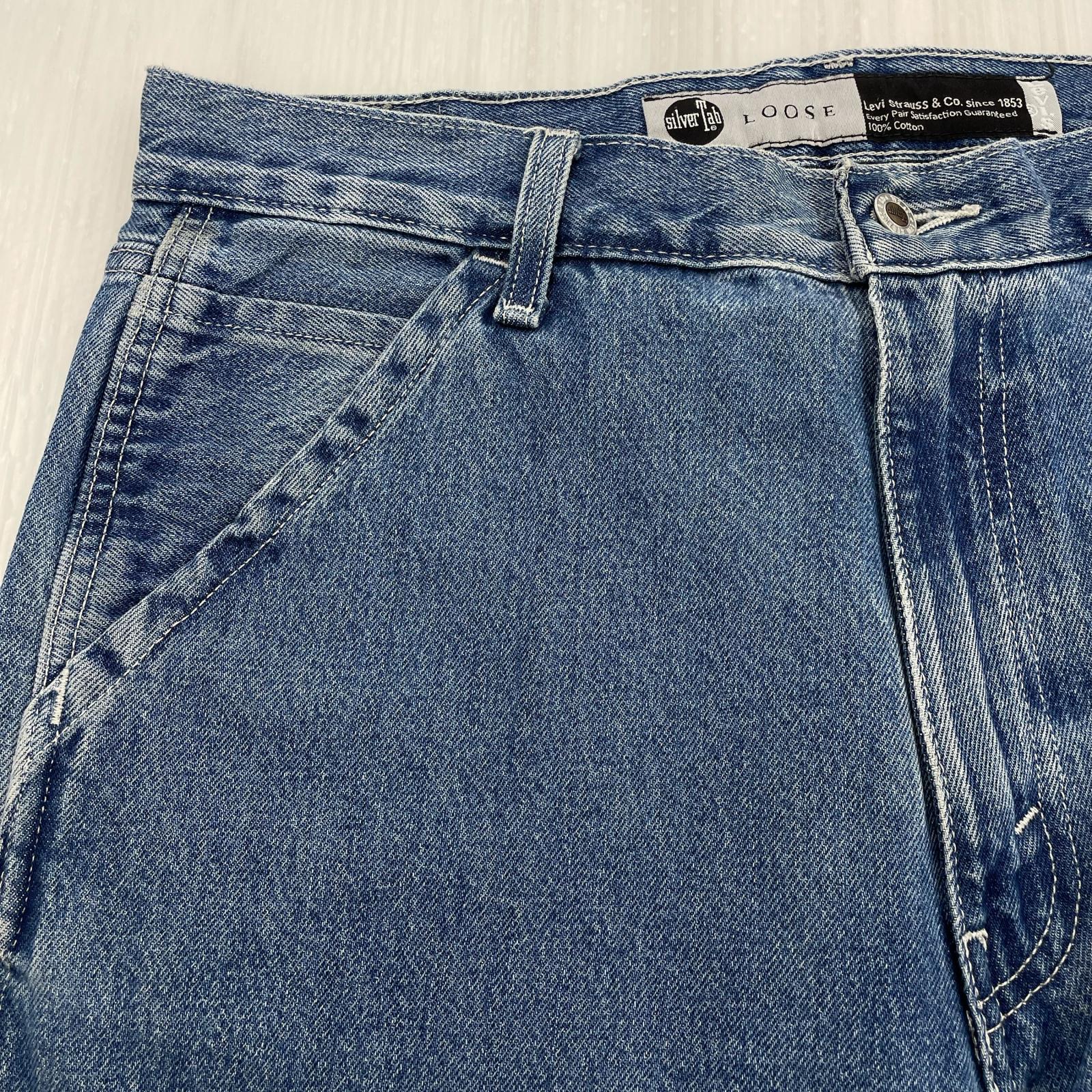 デニムパンツ Levi's Silver Tab カーゴパンツ PC9-A5666-0000 (W34) 34 ブルー