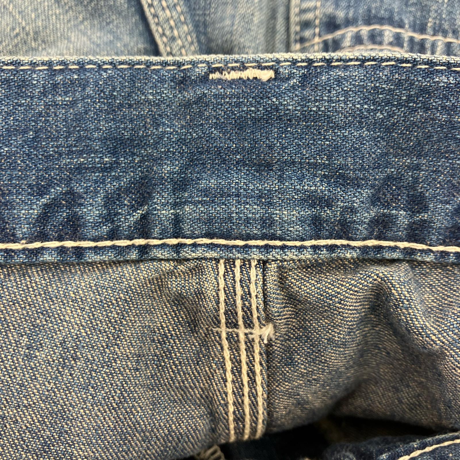 デニムパンツ 1タック ペインターパンツ w31 S ブルー