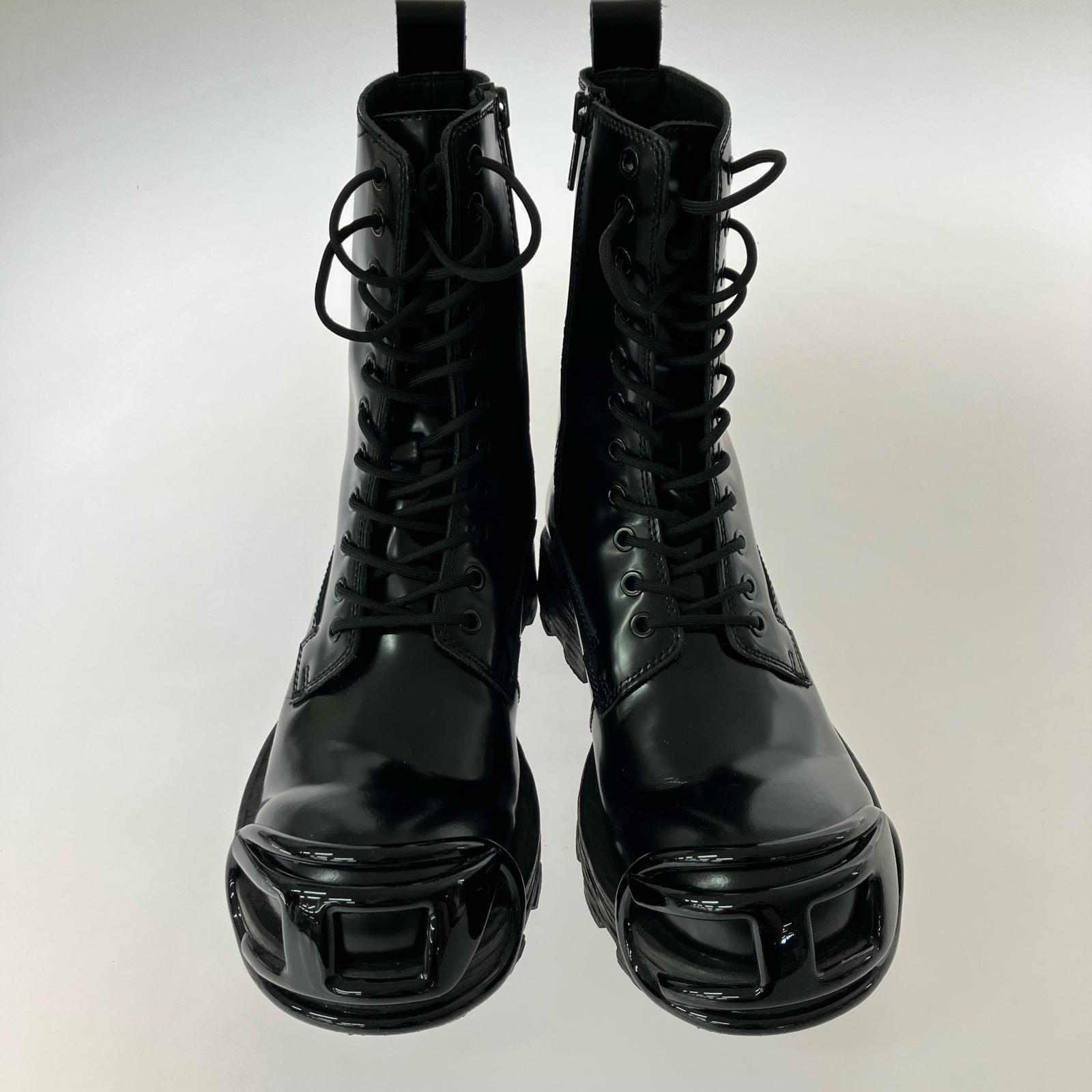 ブーツ DIESEL D-HAMMER BT D レースアップブーツ 41 黒 26.5cm (US8 1/2 UK8 EU43) ブラック