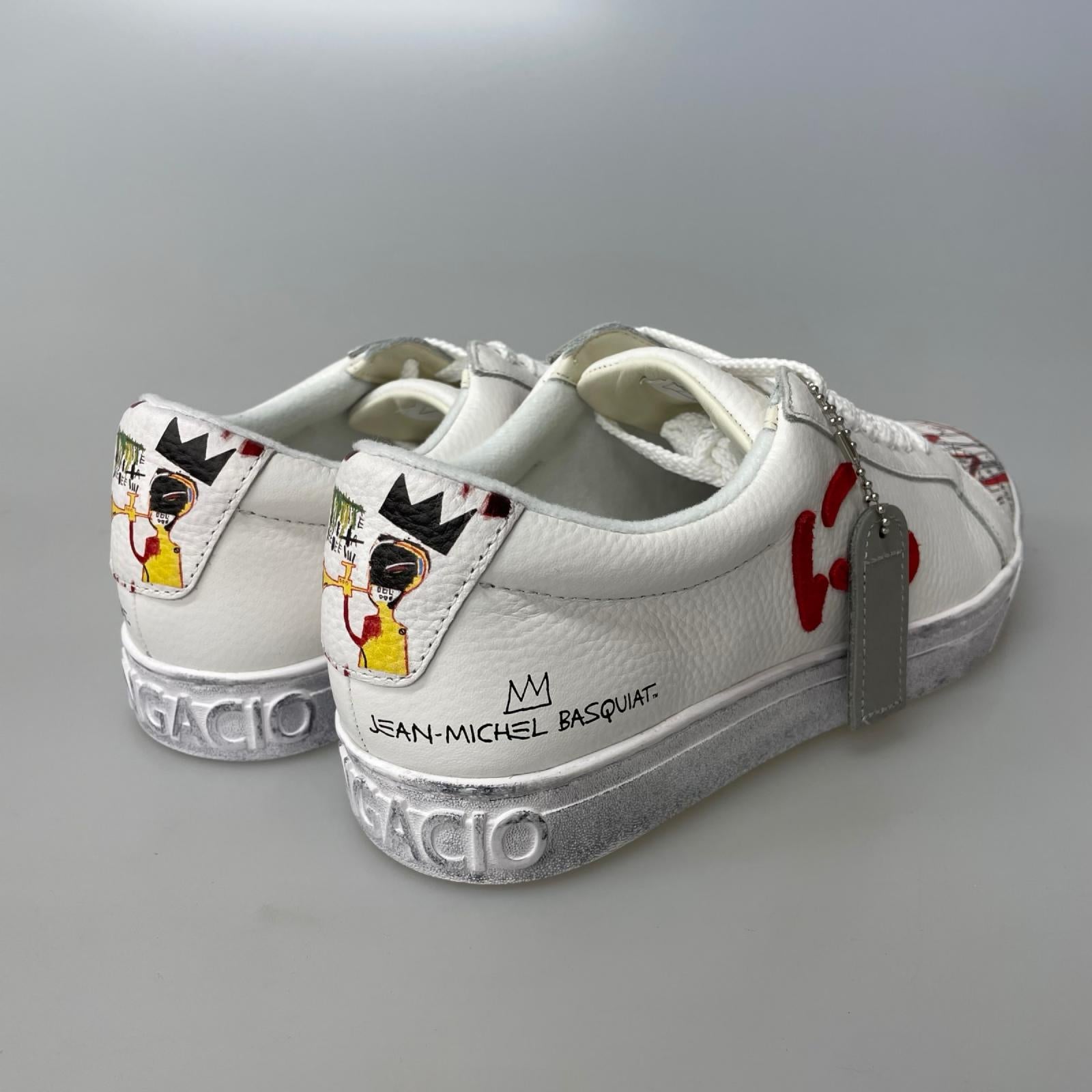 スニーカー Jean Michel Basquiat ﾛｰｶｯﾄｽﾆｰｶｰ 白 26.5cm