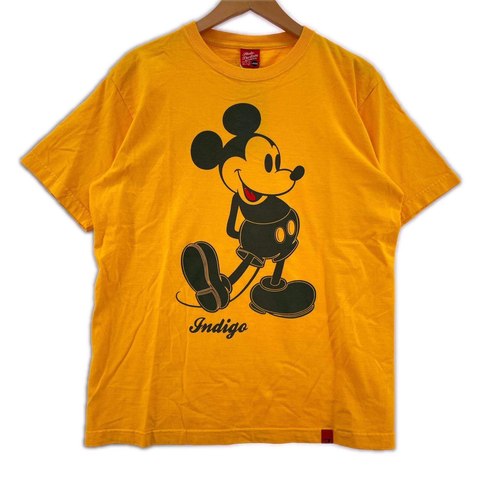 半袖Ｔシャツ STUDIO D’ARTISAN S/S TEE INDIGO MICKEY 黄色 (L) L