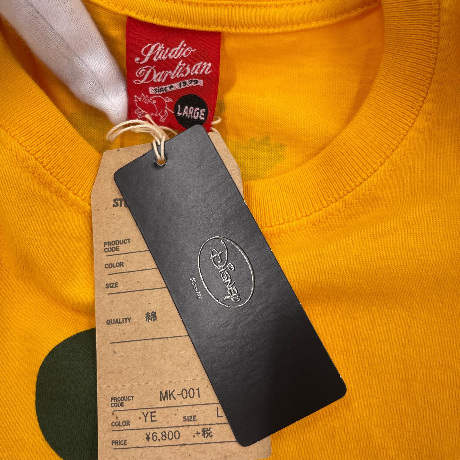 半袖Ｔシャツ STUDIO D’ARTISAN S/S TEE INDIGO MICKEY 黄色 (L) L