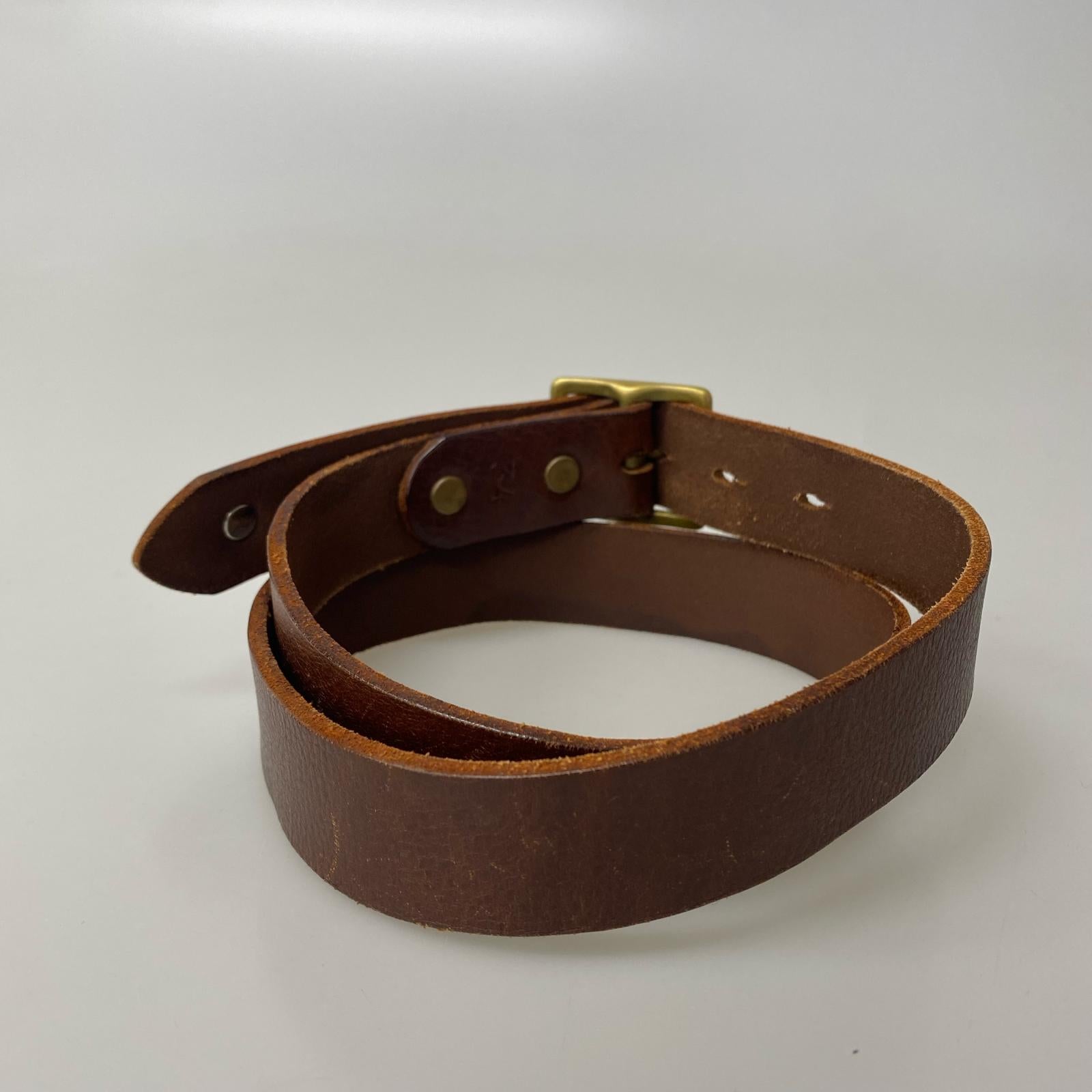 その他アクセサリー BUTTON WORKS ベルトエンドコンチョ ベルト ブラウン