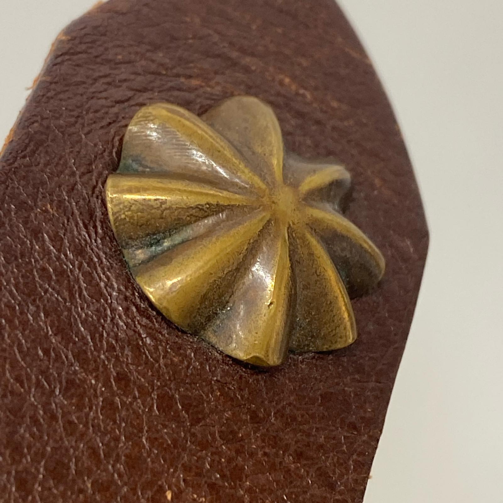 その他アクセサリー BUTTON WORKS ベルトエンドコンチョ ベルト ブラウン