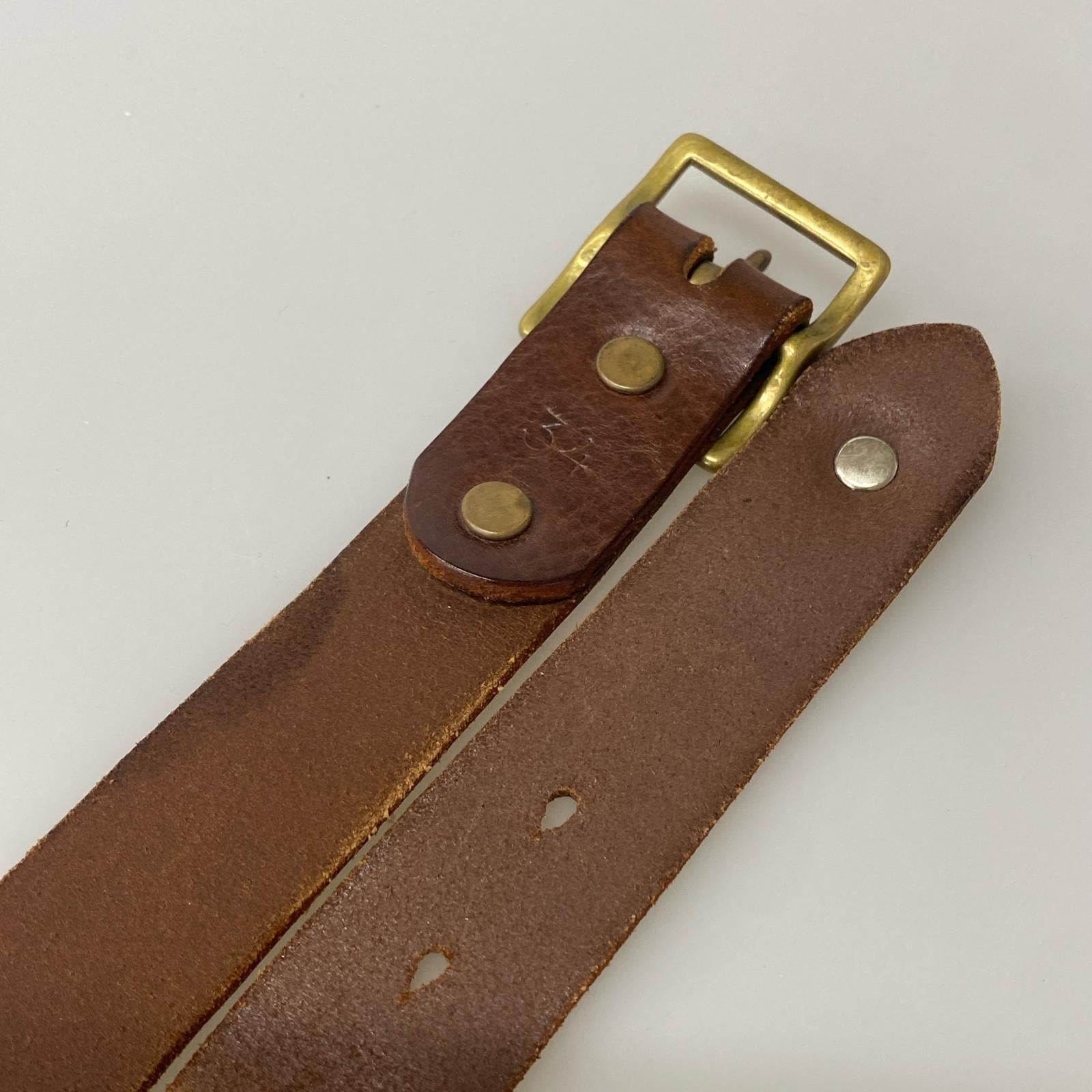 その他アクセサリー BUTTON WORKS ベルトエンドコンチョ ベルト ブラウン