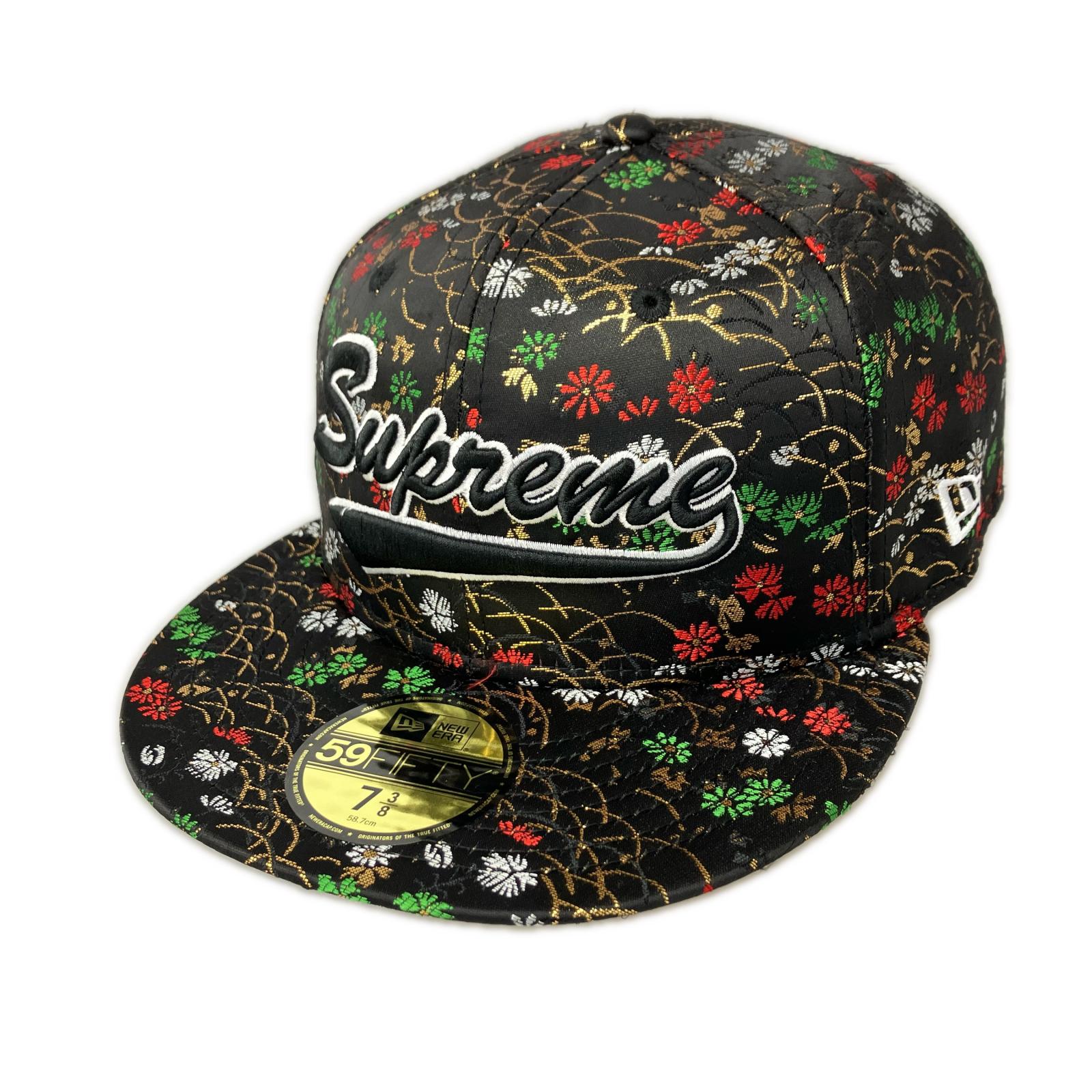 キャップ 26ss Floral Jacquard New era キャップ 黒 マルチカラー
