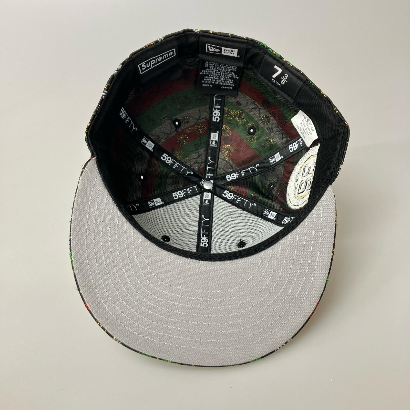 キャップ 26ss Floral Jacquard New era キャップ 黒 マルチカラー