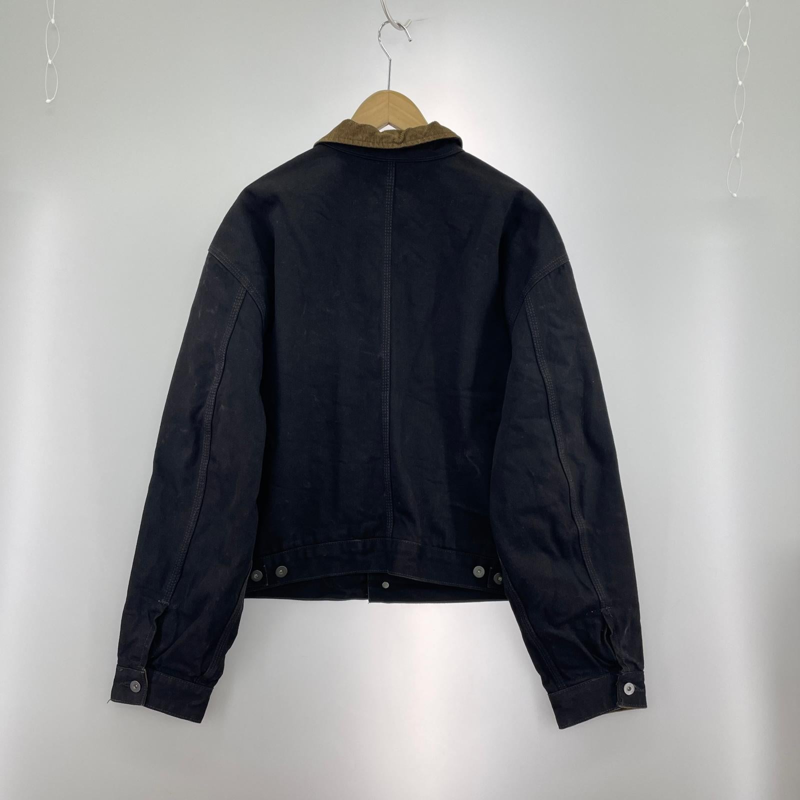デニムジャケット YEEZY season6 denim flannel jacket 黒（S） S ブラック