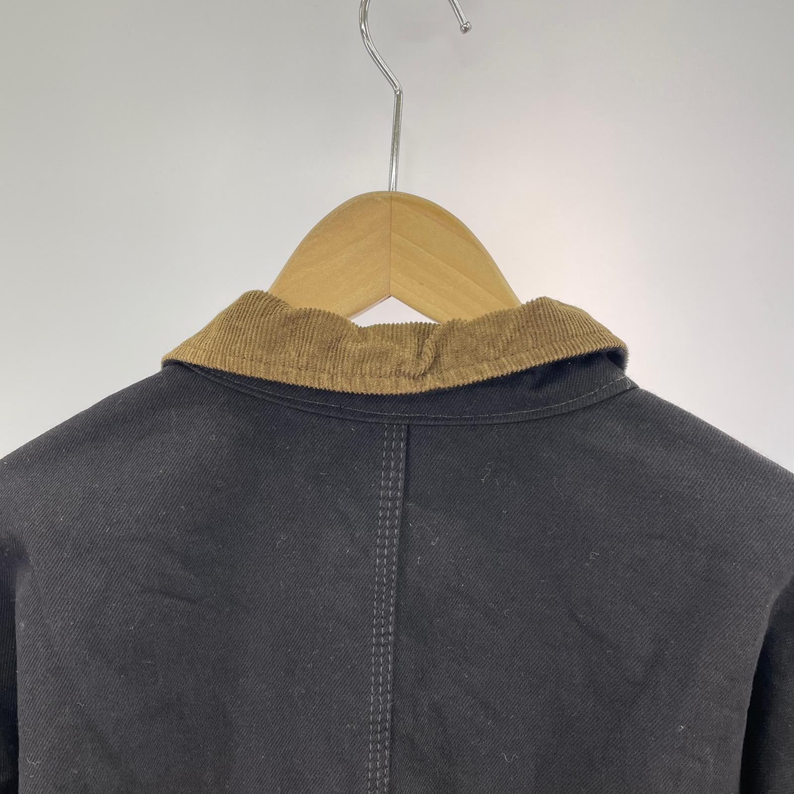 デニムジャケット YEEZY season6 denim flannel jacket 黒（S） S ブラック