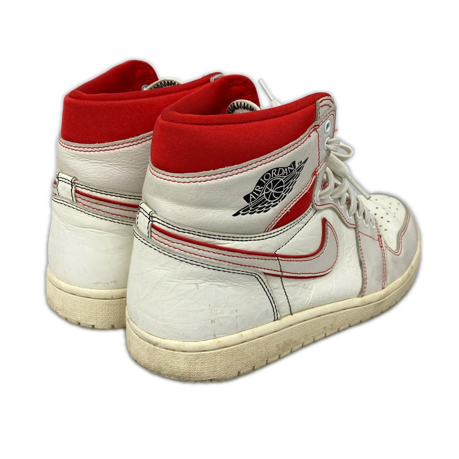 スニーカー AIR JORDAN 1 RETRO HI OG Sail University Red 555088-160 (29.0) 29cm (US11 UK10 1/2 EU48) ホワイト