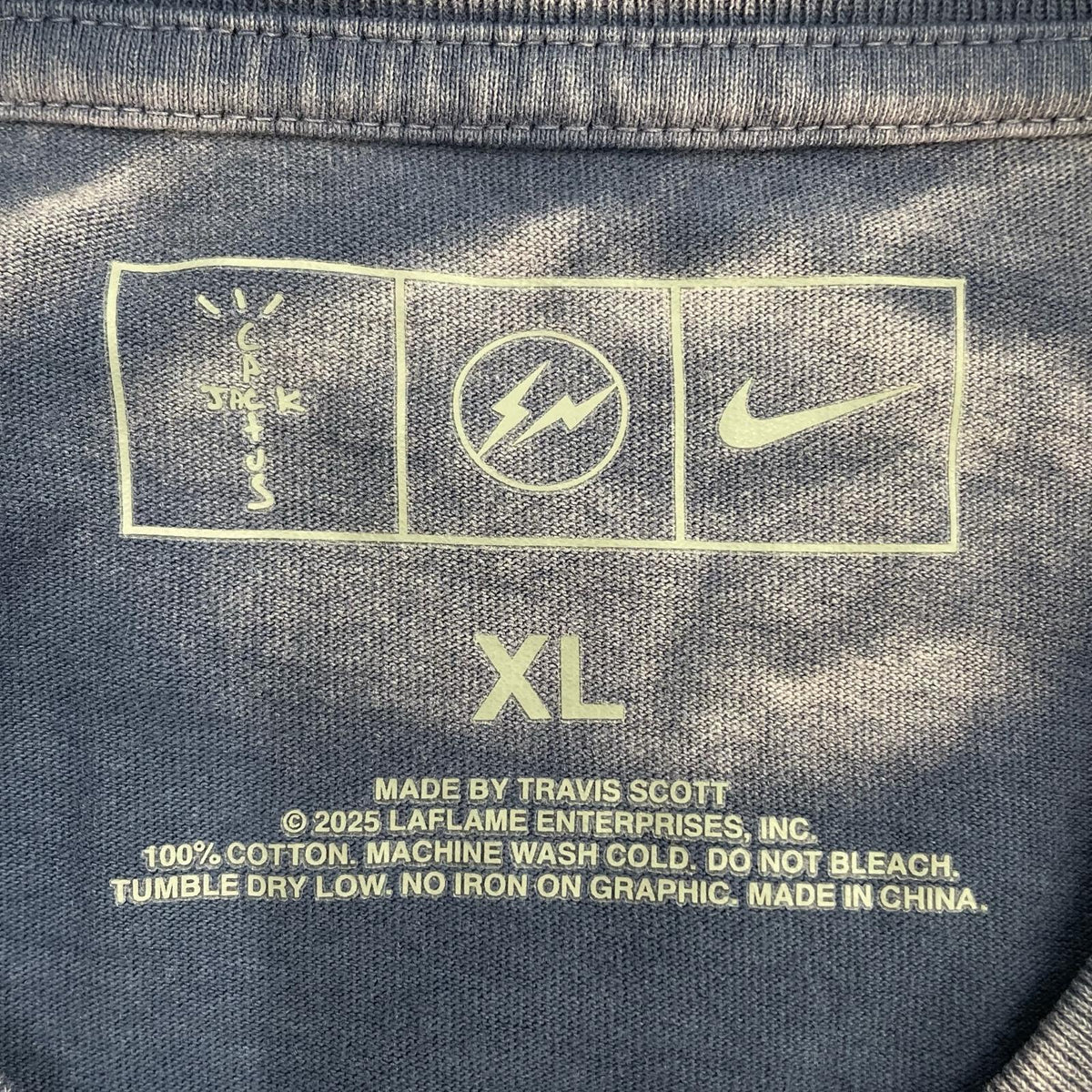 長袖Ｔシャツ travis scott × fragment × NIKE　ﾛﾝT ブルー