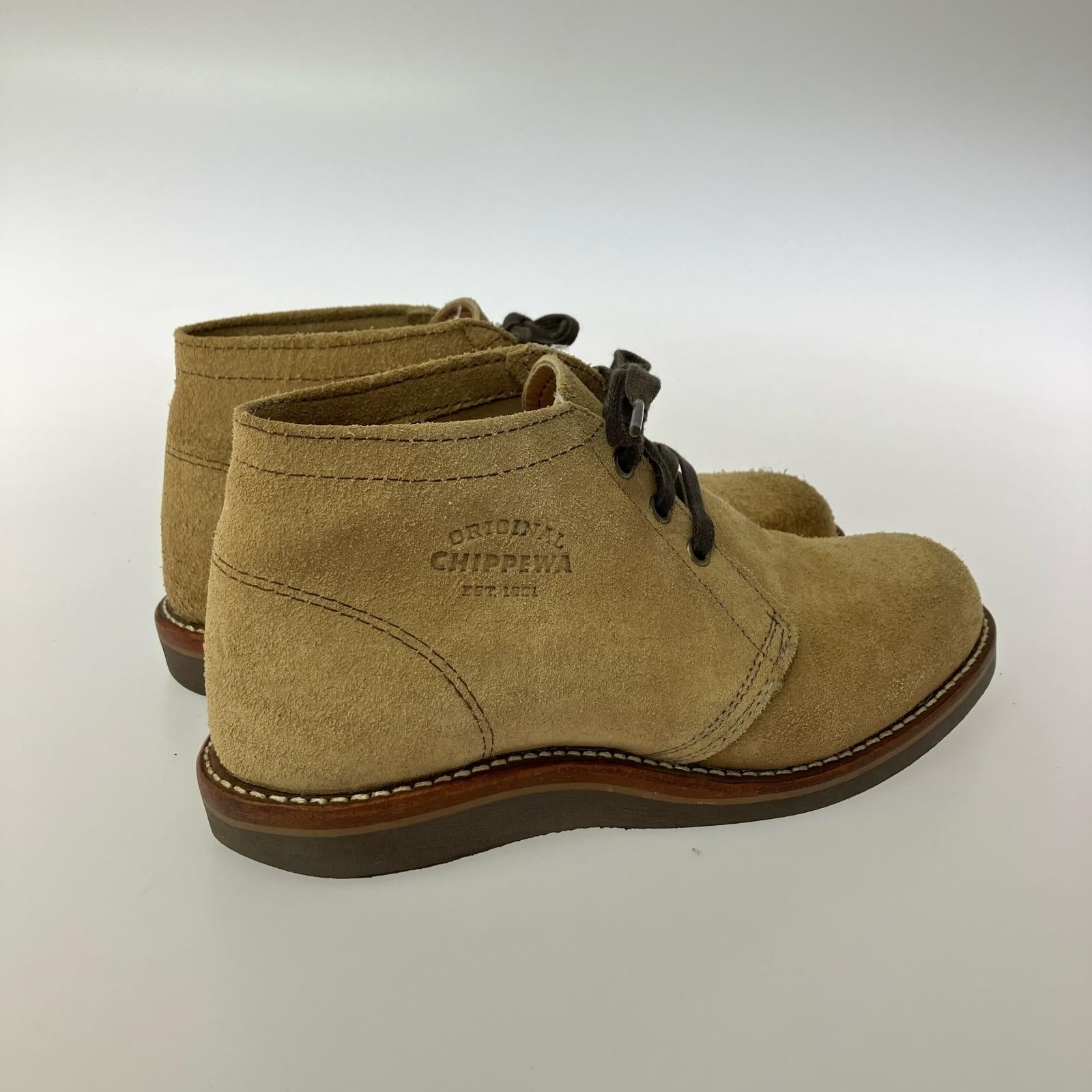 ブーツ 1901G06 チャッカブーツ ベージュ 8.5E 26.5cm (US8 1/2 UK8 EU43) ブラウン