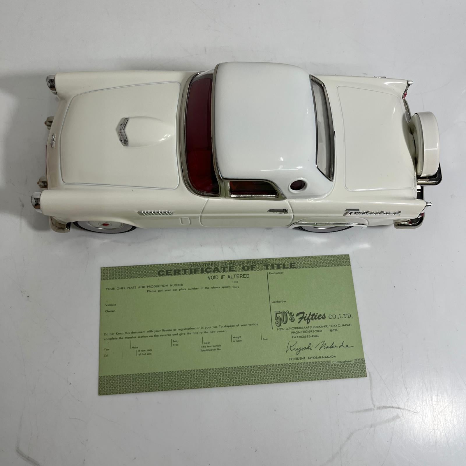 THUNDERBIRD TYPE 1956 HARD TOP ホワイト ミニカーその他