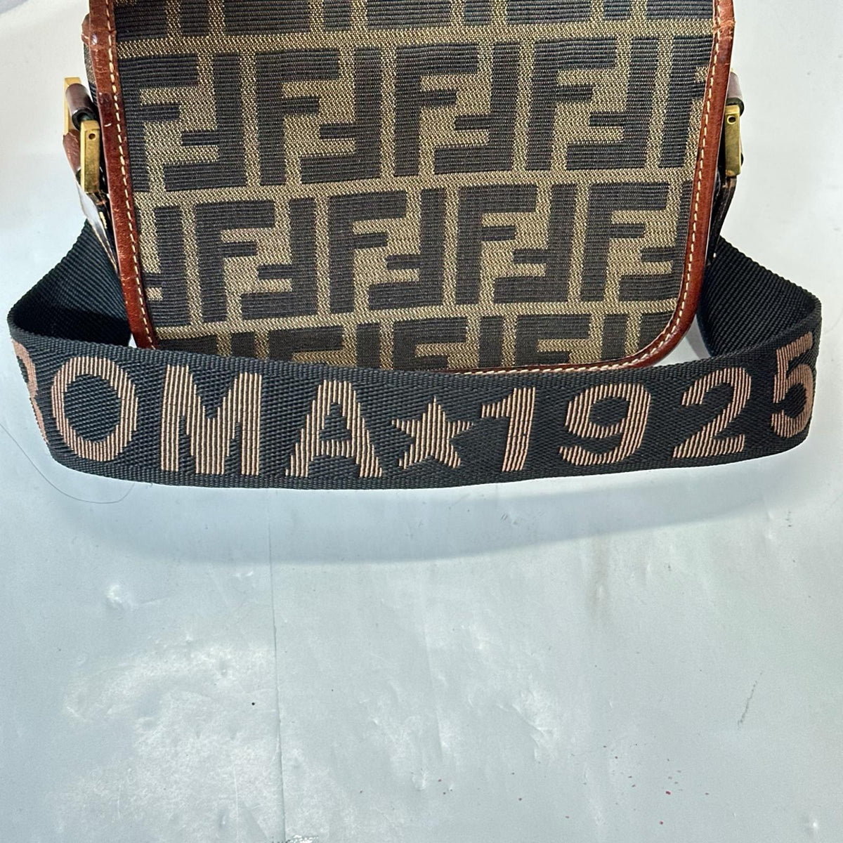 FENDI OLD 総柄 ショルダーバッグ 茶