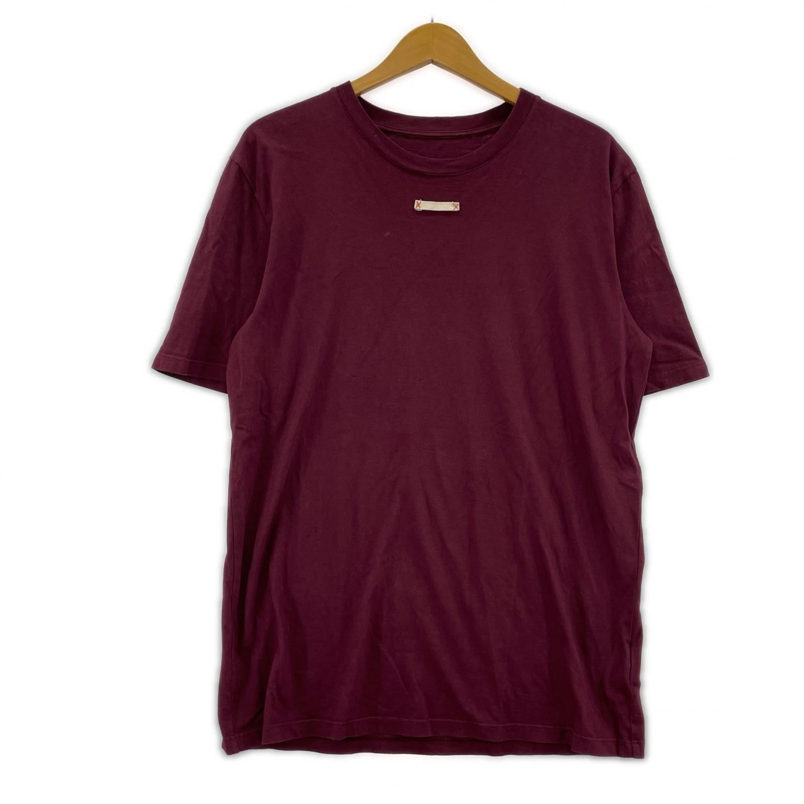 半袖Ｔシャツ ネームタグ Tシャツ ボルドー 48 48
