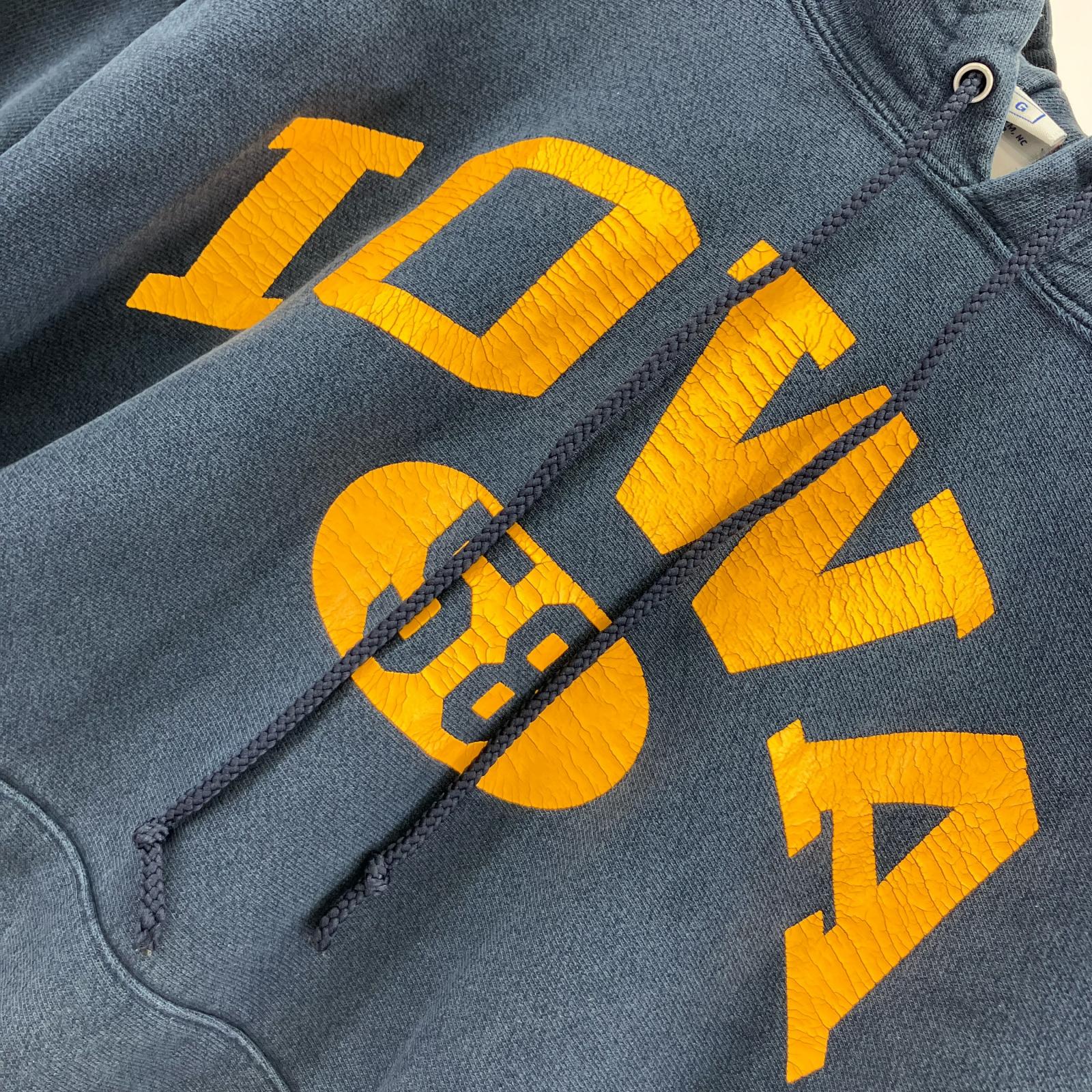 パーカー 00s REVERSE WEAVE IOWA ネイビー　（L） L ネイビー