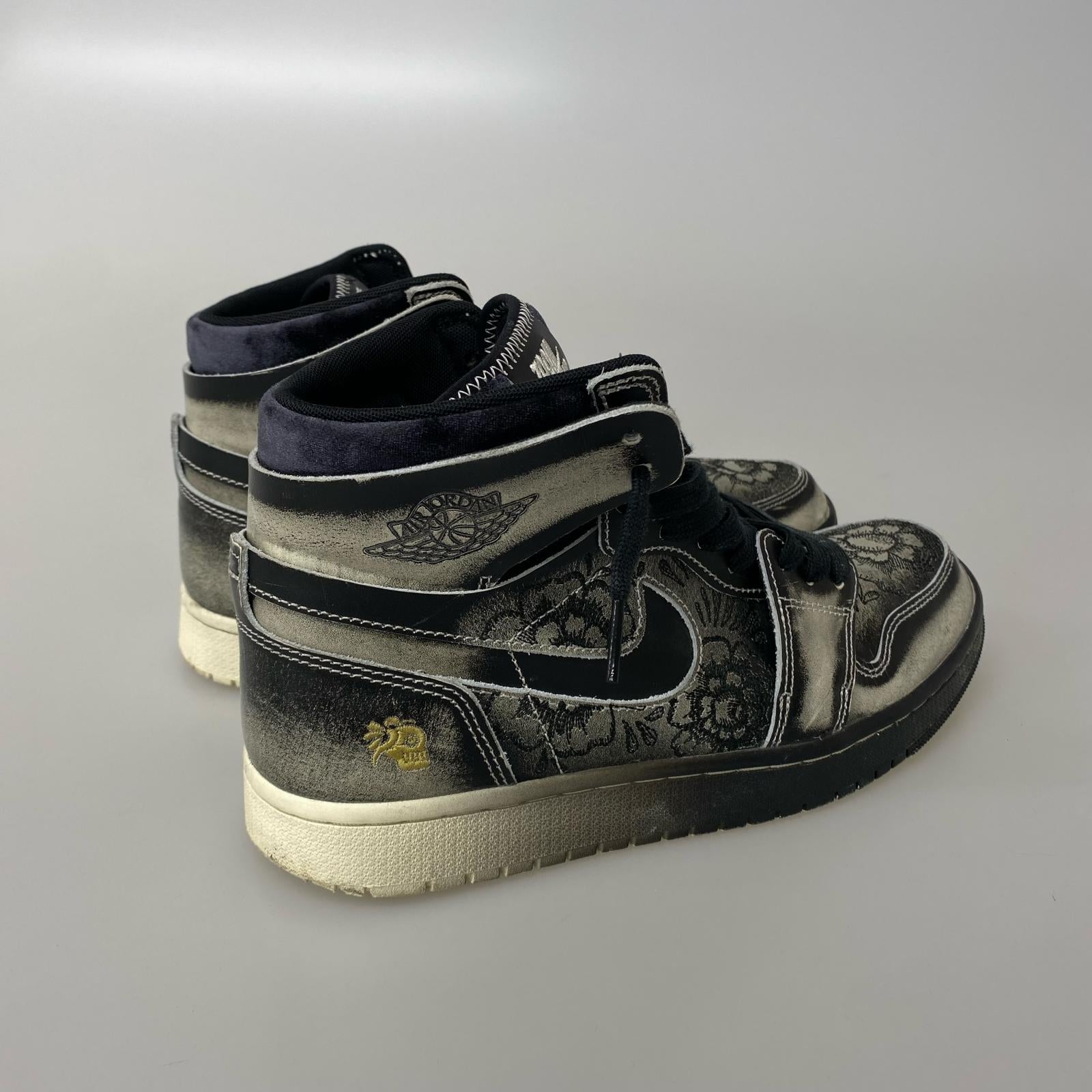 スニーカー AIR JORDAN 1 HIGH ZOOM Dia De Muertos 28cm (US10 UK9 1/2 EU46) ブラック