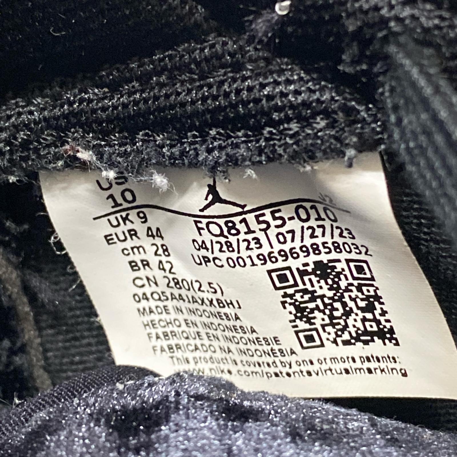 スニーカー AIR JORDAN 1 HIGH ZOOM Dia De Muertos 28cm (US10 UK9 1/2 EU46) ブラック