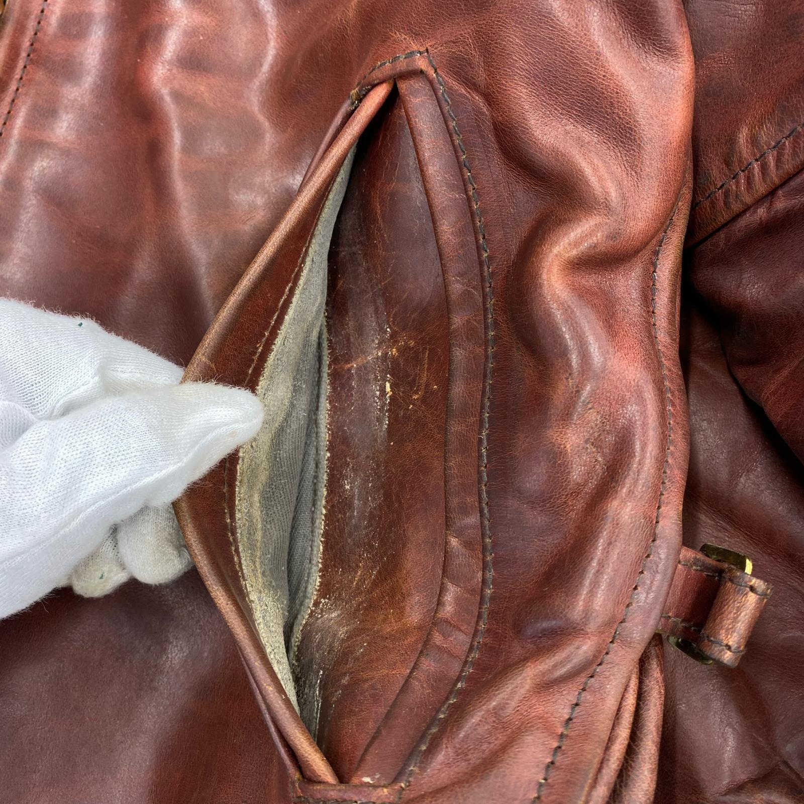 ジャケット Aero Leather ハイウェイマン ブラウン 36 36 ブラウン