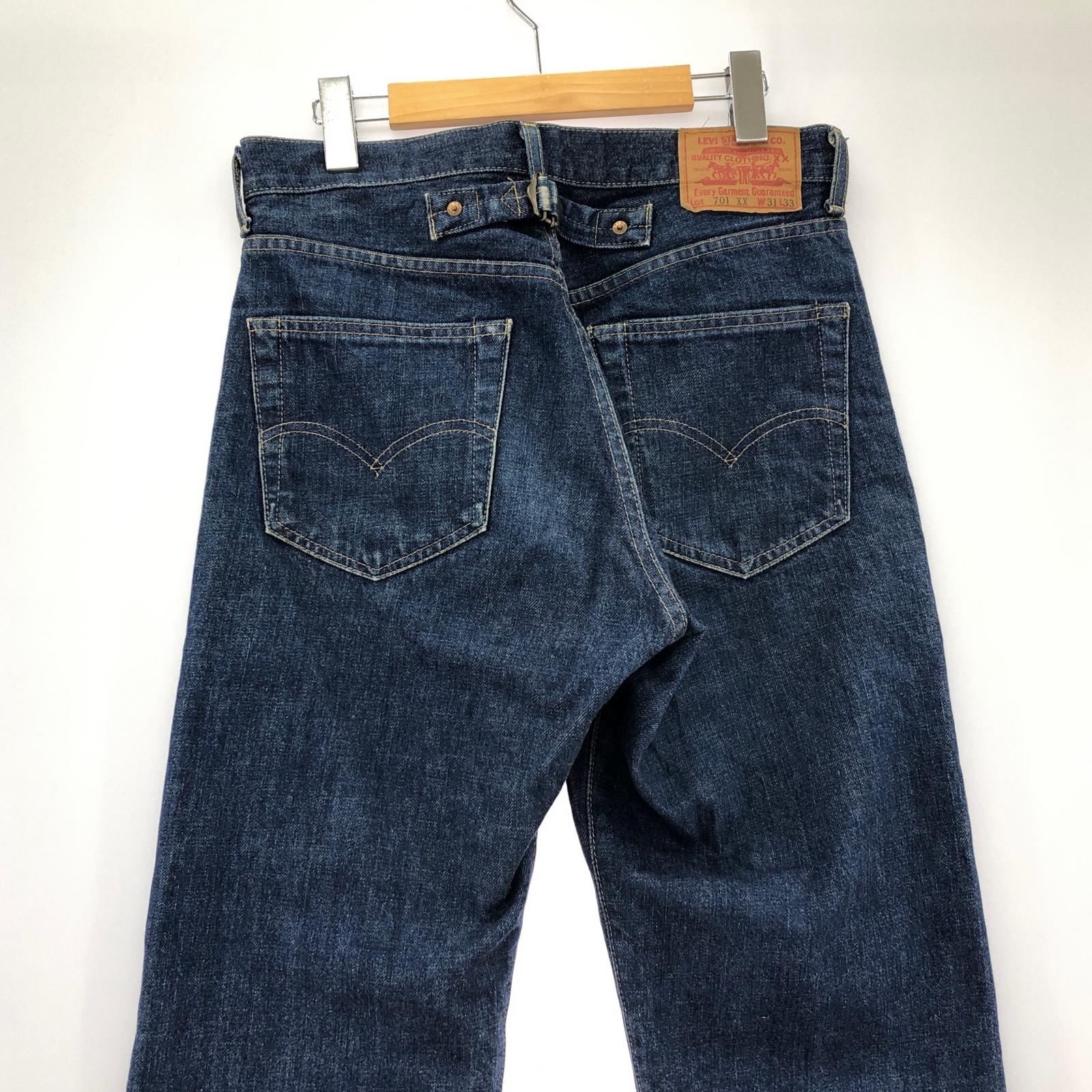 パンツ 701XX ボタン裏J22 インディゴ 31/33 31 ブルー