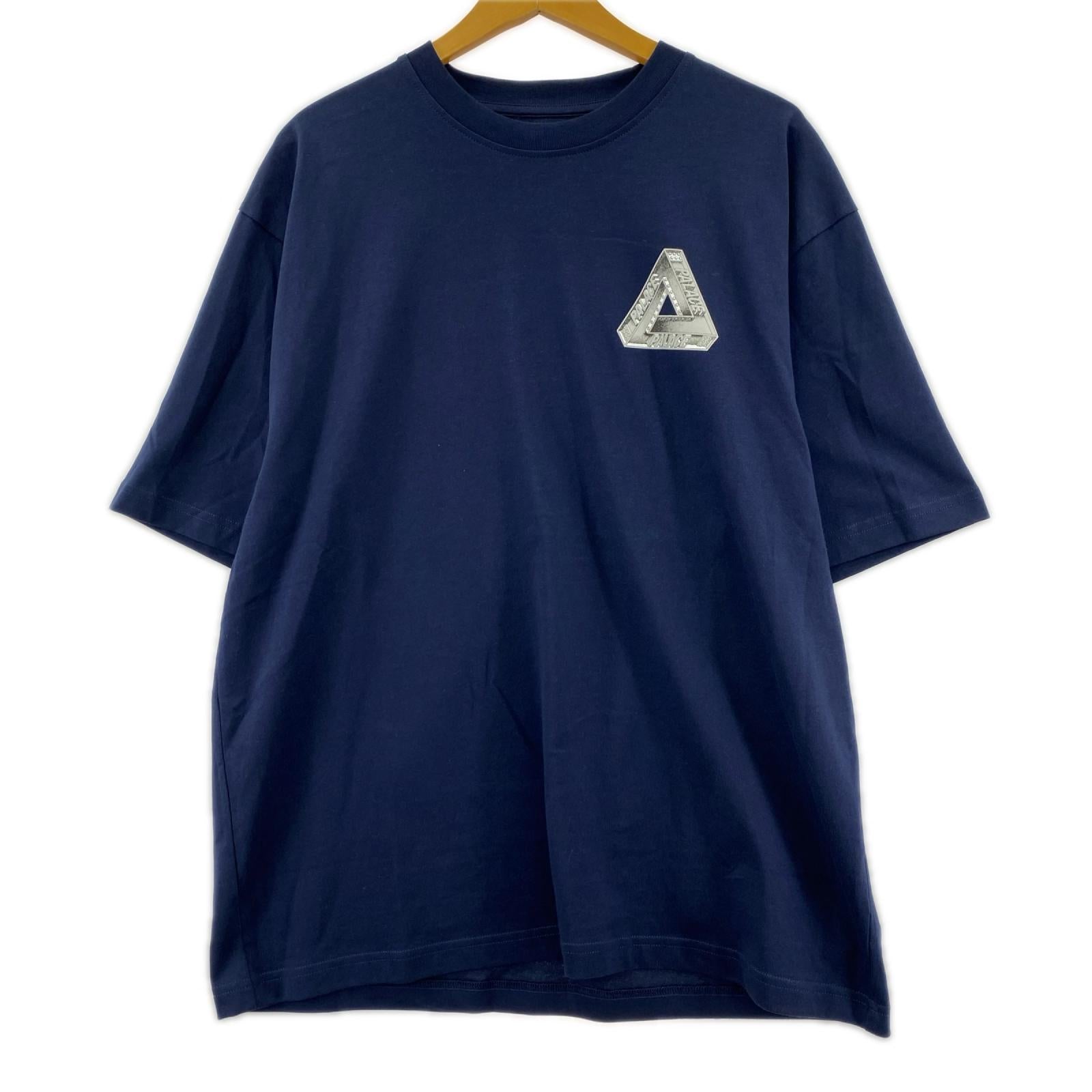 半袖Ｔシャツ PALACE Skateboards TRI-OG SHIRTS 紺 （Ｌ） L ネイビー