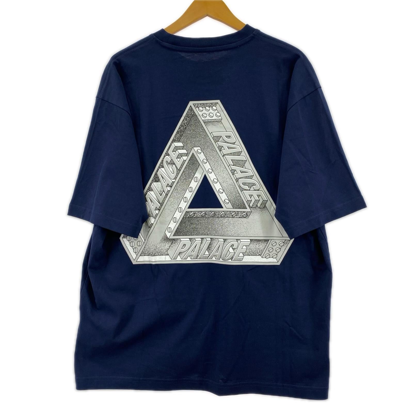 半袖Ｔシャツ PALACE Skateboards TRI-OG SHIRTS 紺 （Ｌ） L ネイビー
