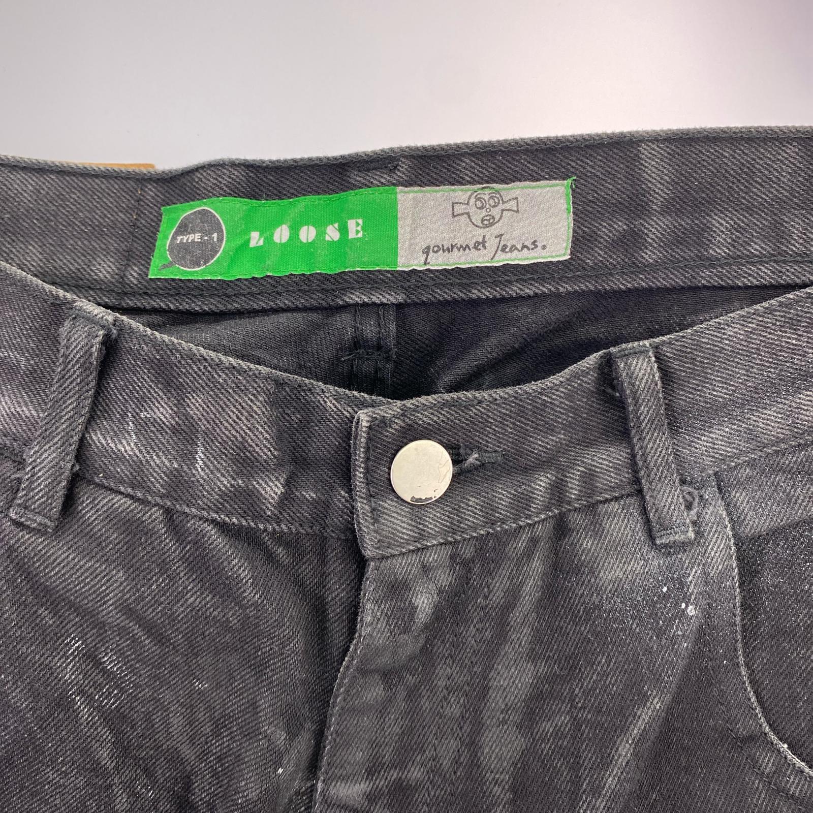 デニムパンツ 1 / 8 gourmet jeans for SUPPLY / LOOSE ブラック