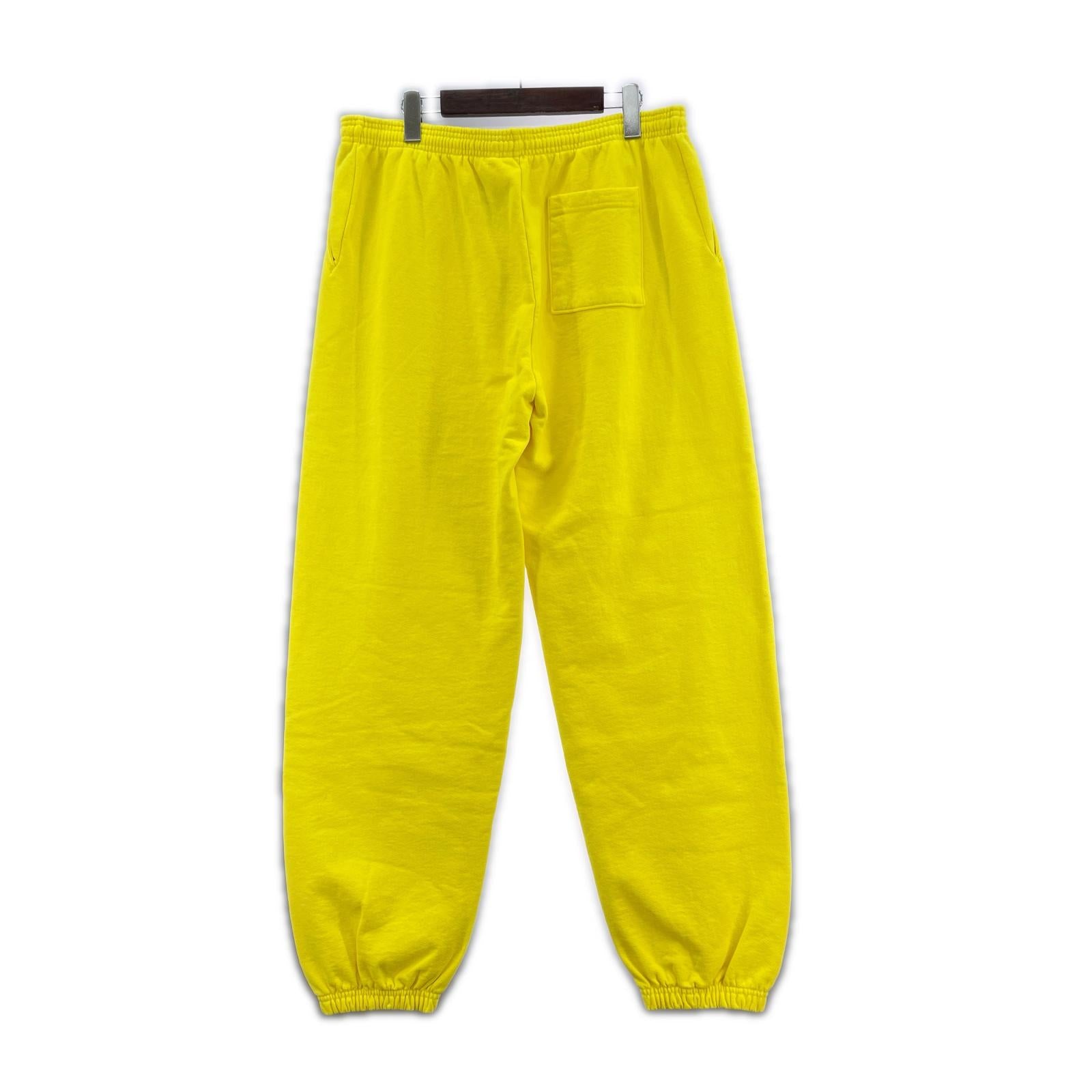 パンツ sp5der YELLOW OG WEB V2 SWEATPANTS XL 黄 イエロー