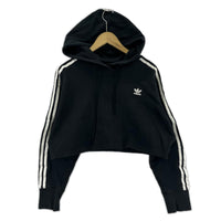 パーカー CROPPED HOOD BLK L ブラック