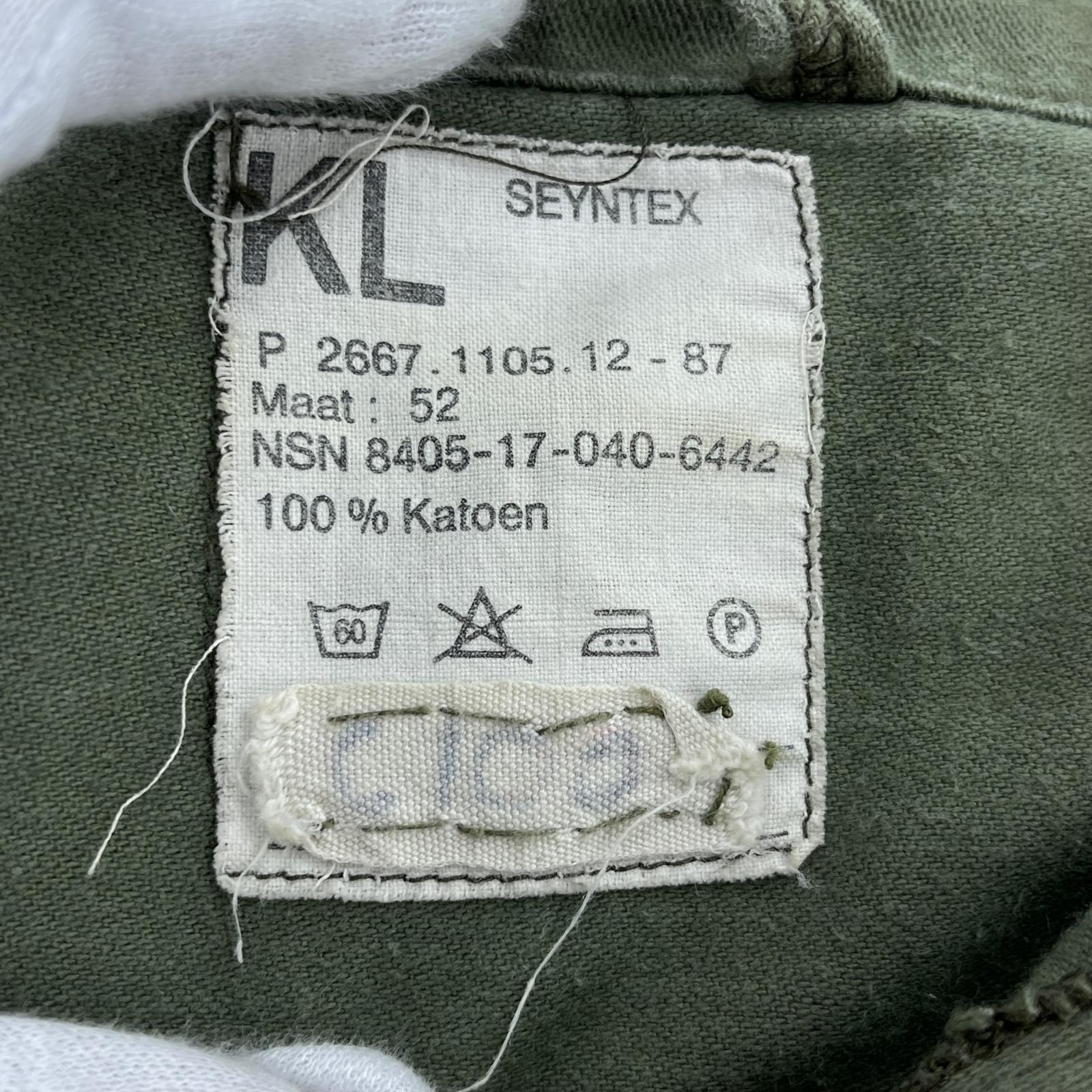 オーバーオール 80s オランダ軍 KL ミリタリー つなぎ オリーブ 52