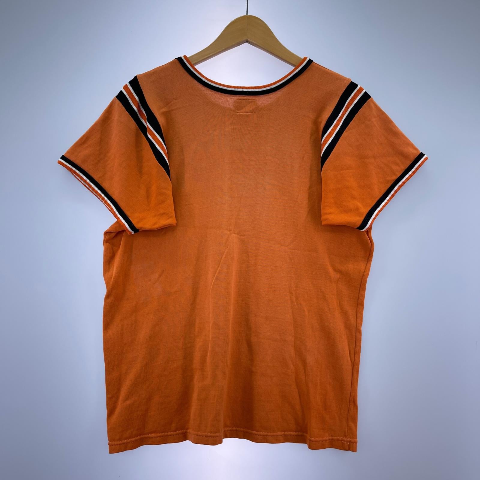 半袖Ｔシャツ 70s Felco フットボールT オレンジ L オレンジ