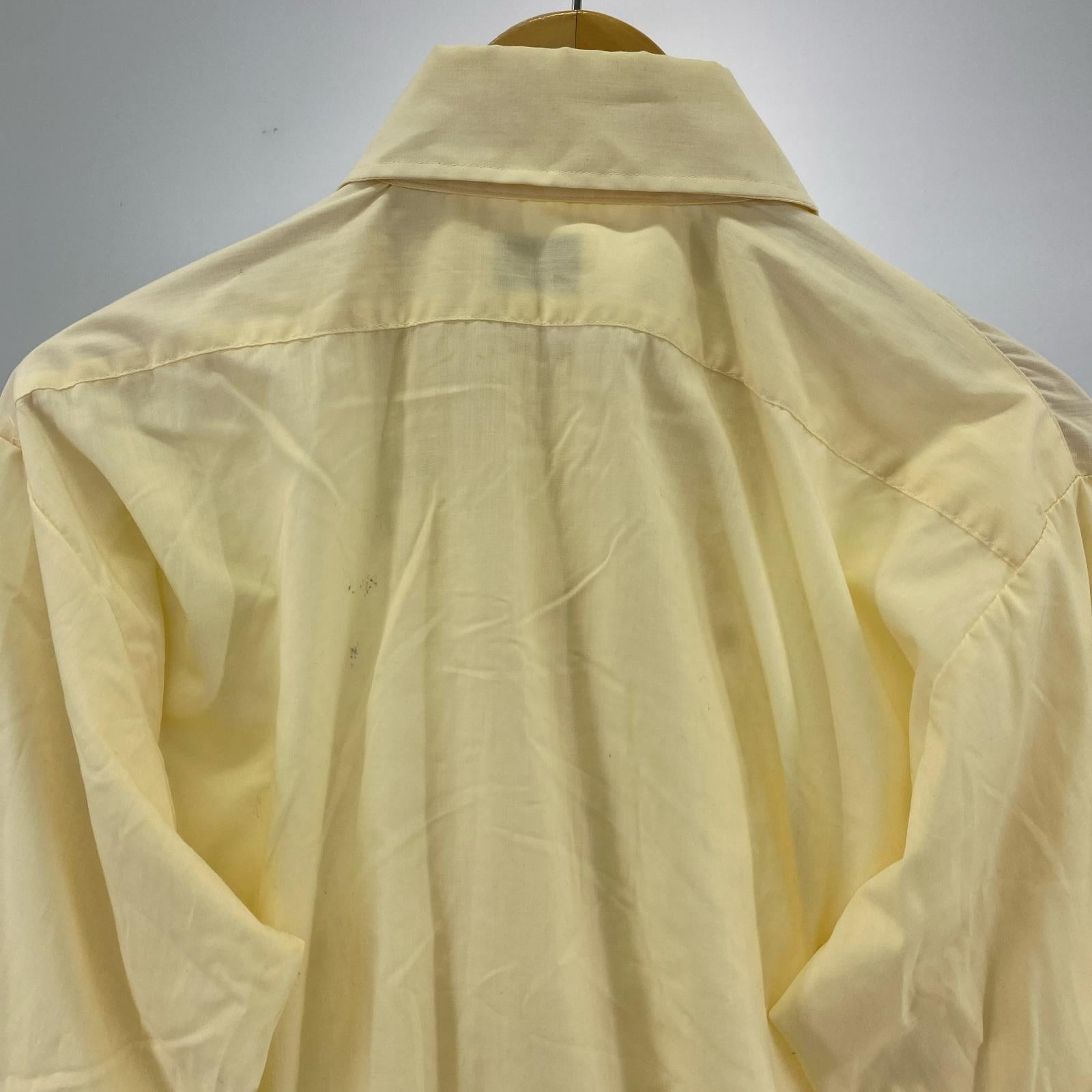 長袖シャツ 70s L＆M Fashions フリル L/Sシャツ イエロー イエロー