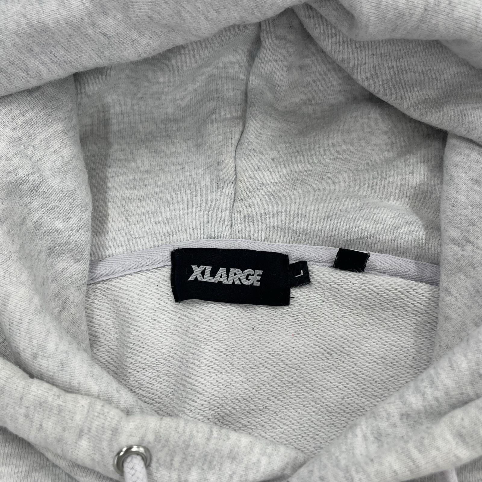 パーカー STANDARD LOGO HOODED SWEATSHIRT グレー (L) L グレー