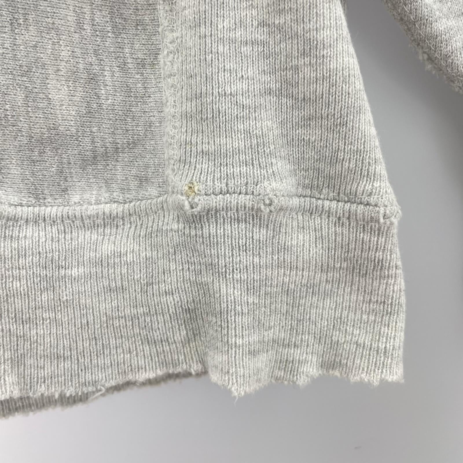 スウェット champion reverse weave 刺繍ﾀｸﾞ目ﾛｺﾞ 左腕目付き L グレー